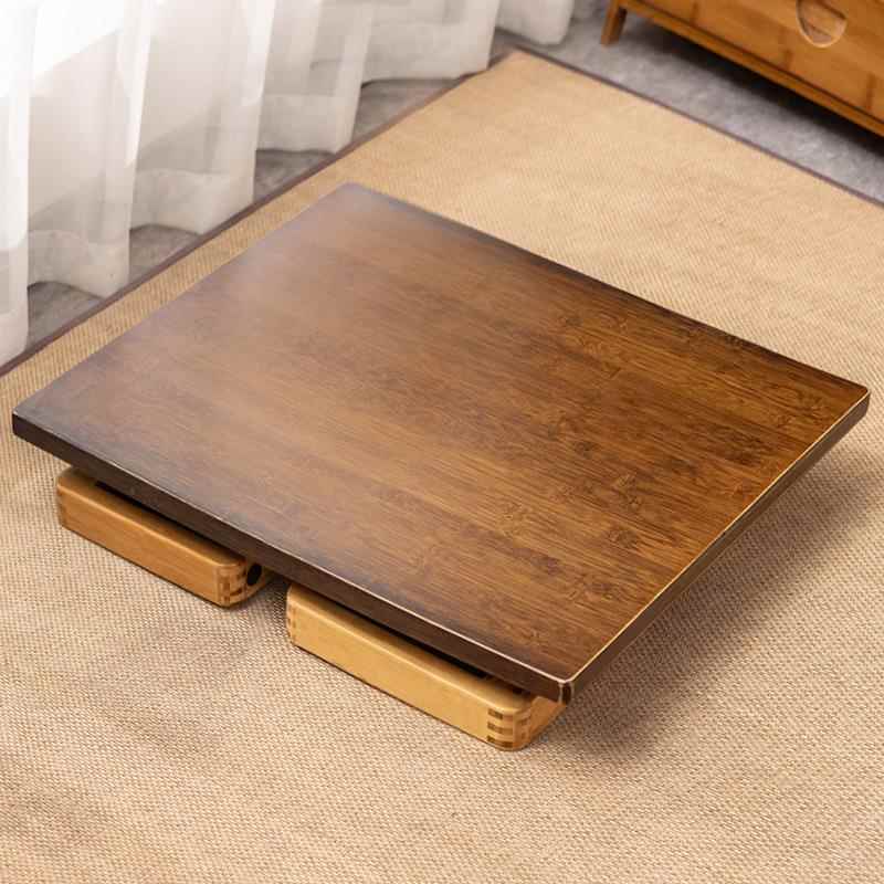 式叠榻日榻米小方桌可折加厚卧室家用实木小茶桌DDY简幼儿约园小