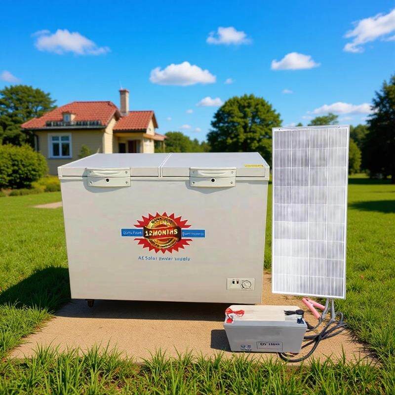 太阳能冰柜商用冰柜308L直流冰柜太阳能冰柜冷柜12V24V冰