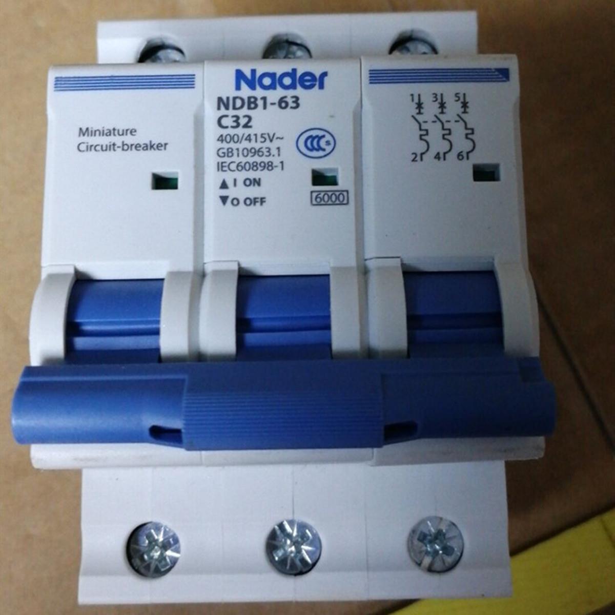 上海NADER原电器微型断路器NDB1-63156742PC1ANDB1-/632厂PC16