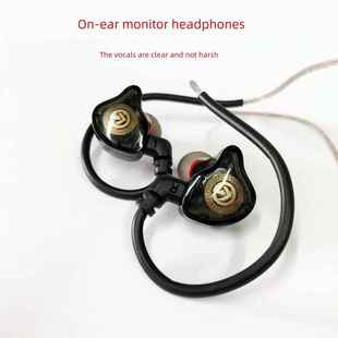 So8手机直播声卡通用有线加长3米监听耳机主播同款 运动耳塞 绕耳式