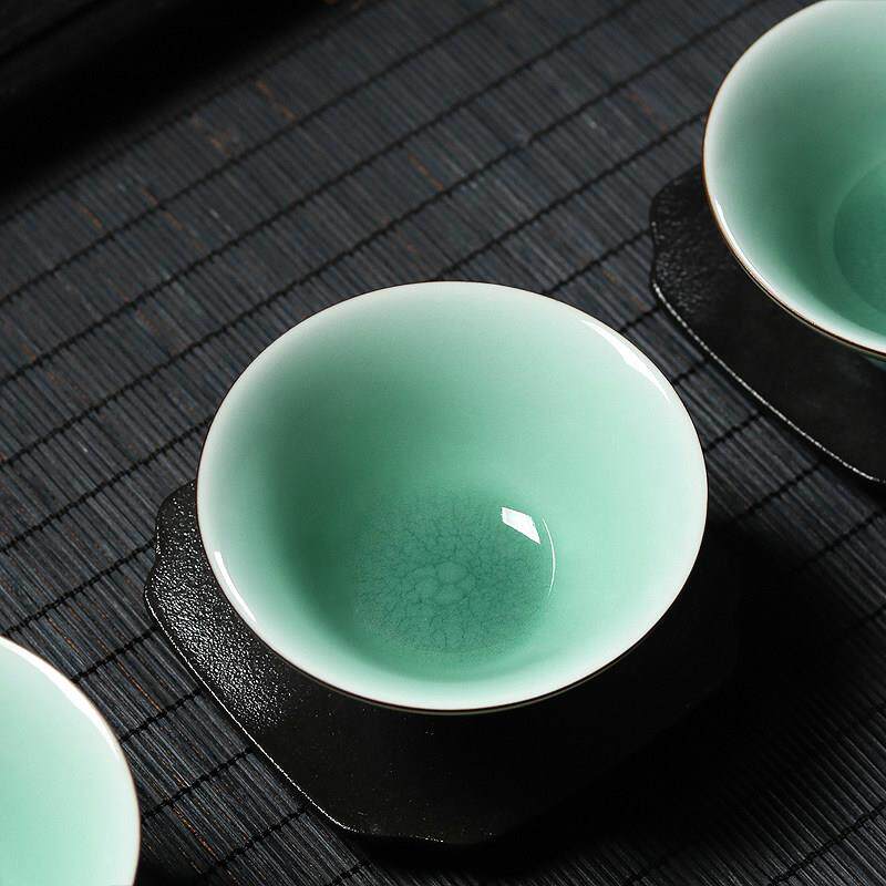 青瓷斗笠杯功夫茶杯主人杯单杯手工龙泉陶瓷品茗杯茶盏家用茶具