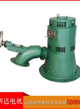 明达10KW 斜击式立式发电机组 水力水轮式