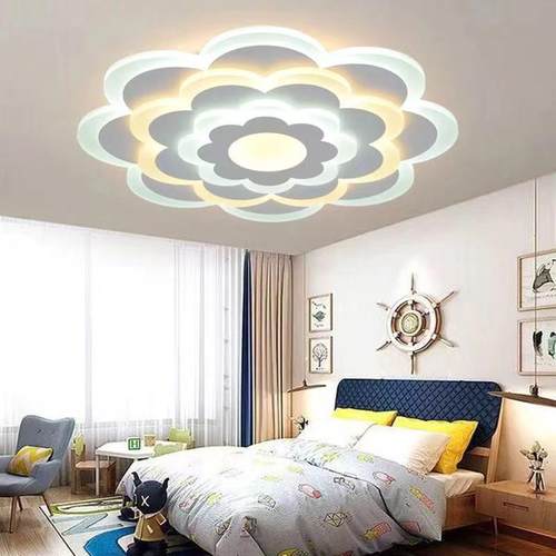 现代简约超薄led吸顶灯家用主卧室灯大气浪漫温馨房间灯客厅灯具