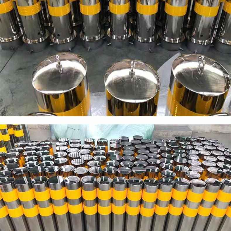 挡车手提警示路移动柱不锈钢不锈钢路桩可加厚活动防撞304桩预埋