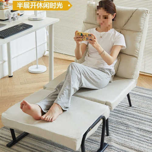 折叠躺椅办公室午休午睡单人床两用椅家用可坐可躺休闲靠背沙发椅
