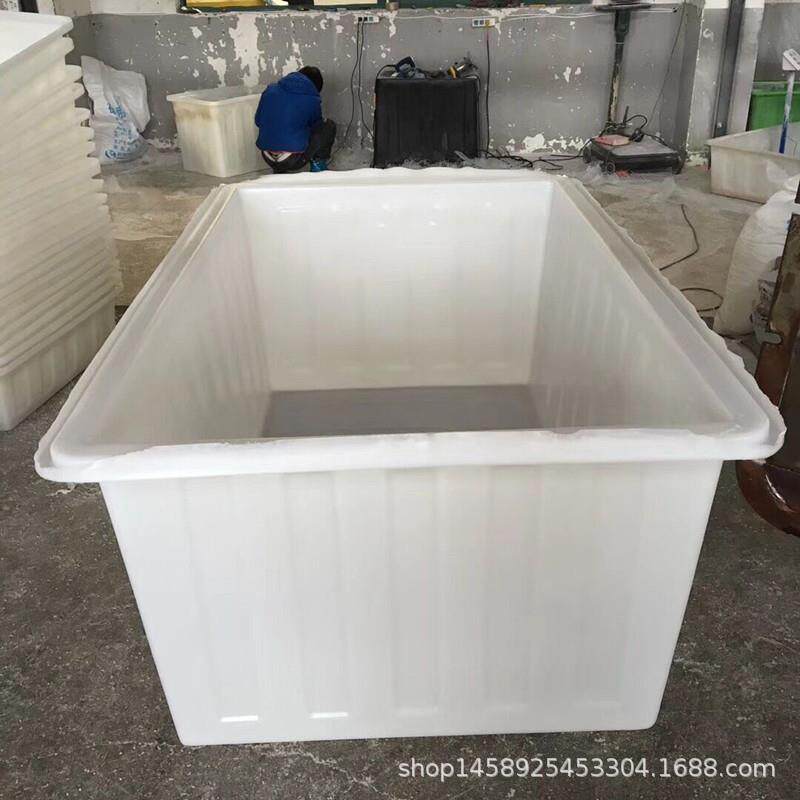 塑料方箱耐磨耐摔加厚塑料方盆长方形水产卖鱼盆家用养鱼牛筋水箱