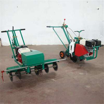 宁夏甘肃青海手推卷草皮机转弯方便低噪音汽油机手推式起草皮机