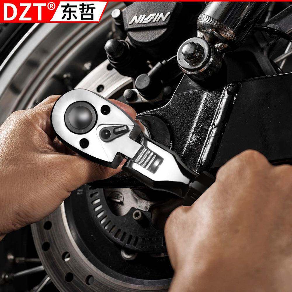 活动头伸缩棘轮扳手72齿大中小飞加长手柄快速扳手汽修套筒扳手