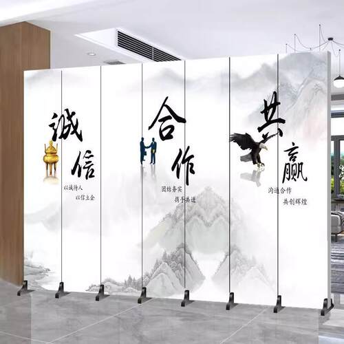中式隔断屏风入户正对门玄关饭店包间办公室装饰家用屏风隔断客厅