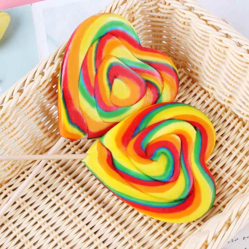 味味佳80克24支心形五彩波板棒棒糖多种水果味硬糖果小零食大