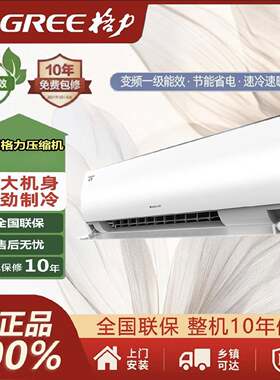 格.力变频空调挂机1.5匹数冷暖一级能效云轩健康款变频除菌家用
