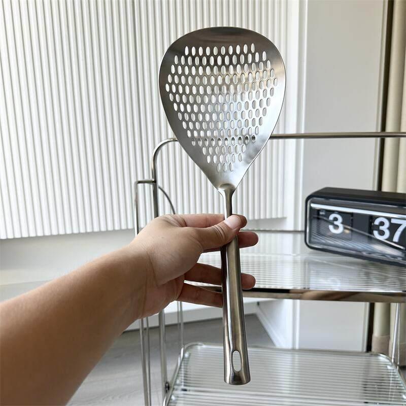 笊篱316不锈钢拌面 面勺厨房家用一体成型漏勺神器长柄煮面 面网