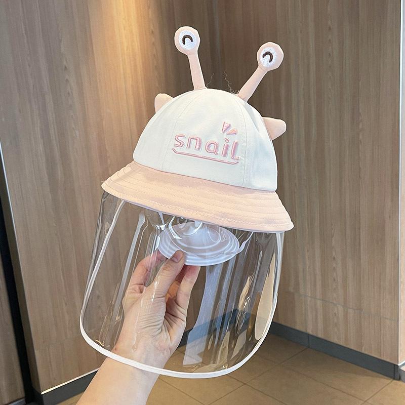 婴儿防护防护帽子飞沫面罩口袋巾