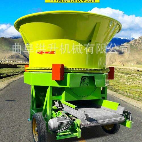 花生秧农作物圆盘粉碎机铲车进料转筒粉草机130型号铡草揉碎机