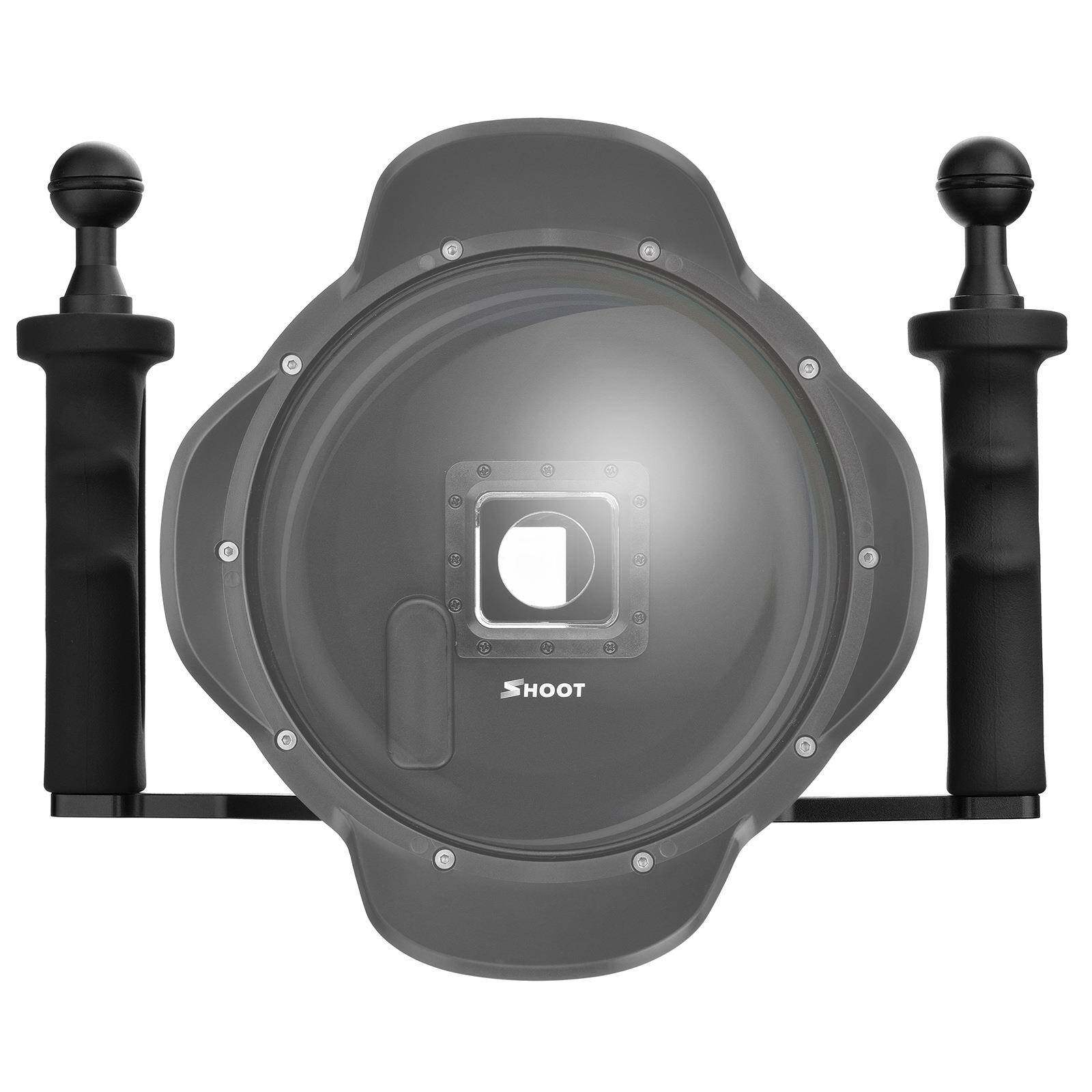 Gopro8单反相机手柄手持稳定器gopro8配件铝合金拍摄潜水双手把