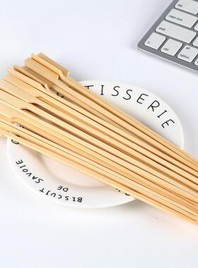 跨境竹质铁炮串 25cm实用烧烤用具烧烤签厂家供应烤串烤肠签