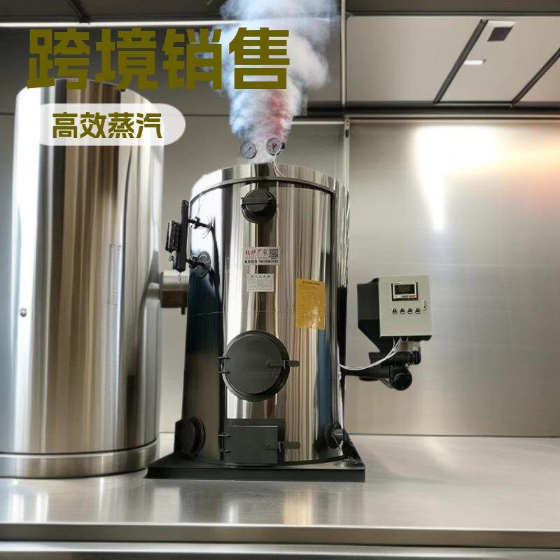 源头工厂D级生物质蒸汽锅炉立式0.吨烧柴生物质蒸汽发生器