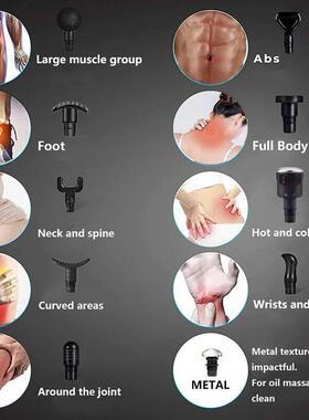 Various Styles of Fascia Gun Massage Head 19mm Caliber Unive