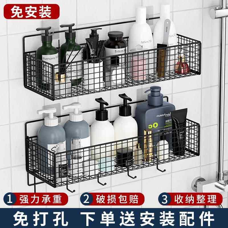 带挂钩卫生间强力吸盘肥皂架壁挂沥水大号置物架免打孔香皂盒双层