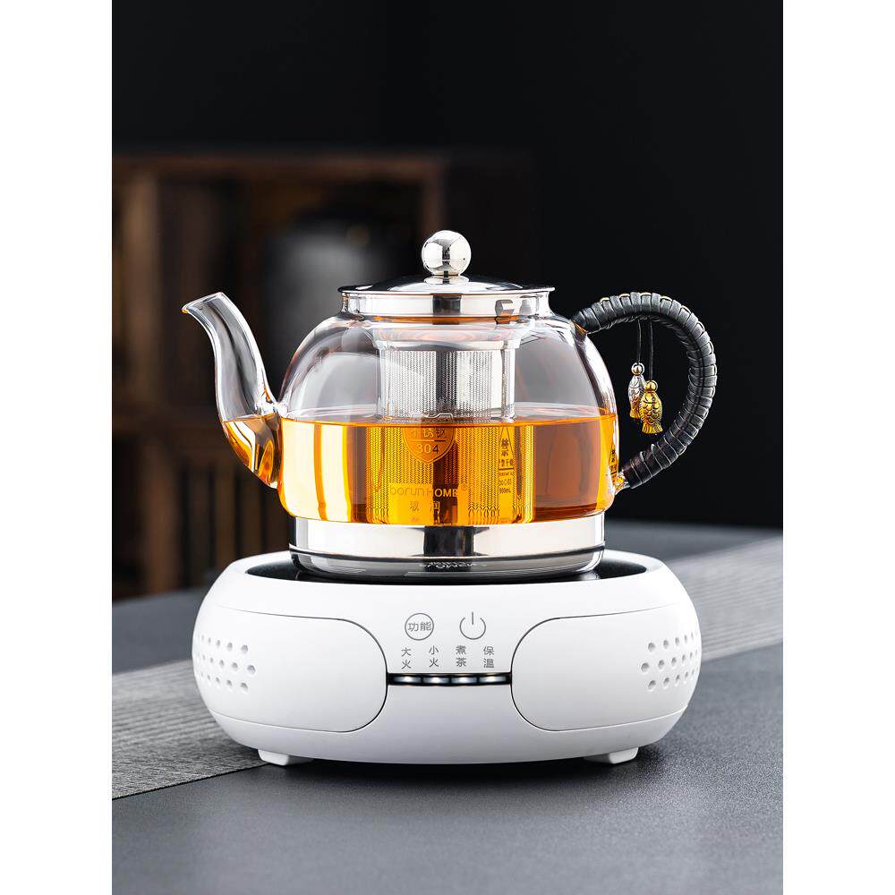 全自动电陶炉煮茶器加厚耐热玻璃烧水壶白茶煮茶壶小型电茶炉套装