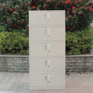 办公室钢制文件柜财务资料柜铁皮储物柜分体五节档案柜凭证柜带锁