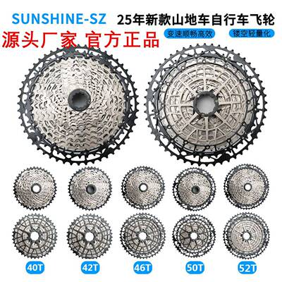 日晖山地车爬坡大飞轮超轻HG塔基9/10/11/12S齿轮40/42/46/50/52T