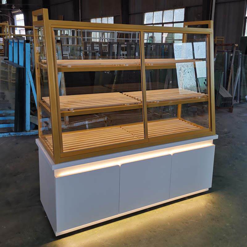 新款现货面包柜边柜蛋糕烘焙白色中岛柜定做铁艺模型展示柜抽屉式
