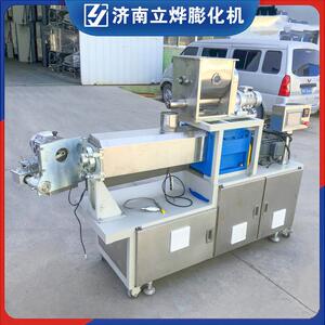 大学 食品科研机构 实验室用的PLC控制实验型双螺杆挤压膨化机