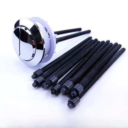 马桶配件按钮杆加长实心螺丝双按钮马桶座开关水释放顶杆按钮脚AI