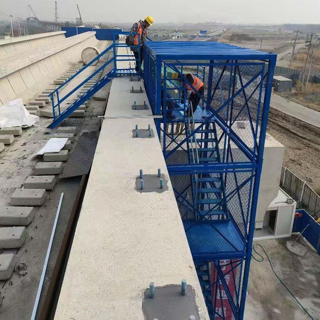 坑马道扶梯SRR基斜梯双侧带扶手临时施工下上安全楼梯带扶手爬梯