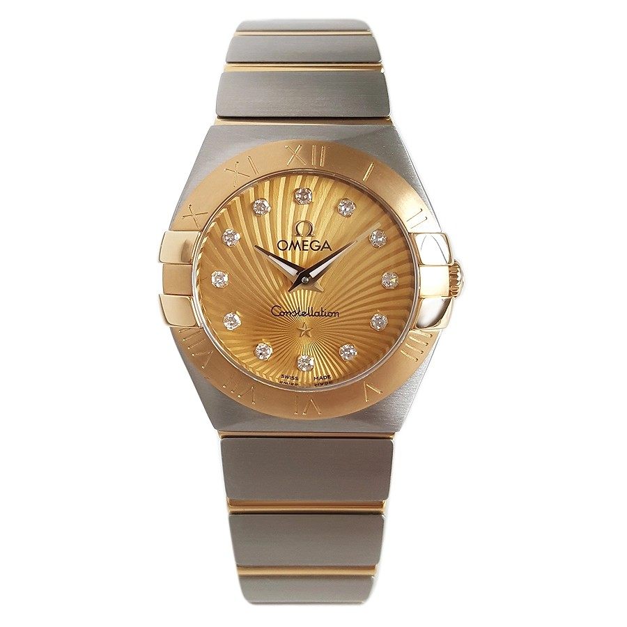 一口价9.8]欧米茄星座18K黄金精钢石英女表123.20.27.60.58.001,手表,二奢手表,淘宝优惠券,粉丝福利购,淘宝优惠卷