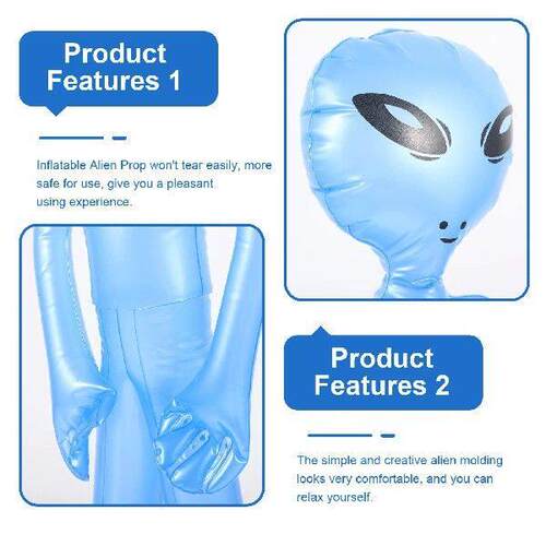 Jumbo Ornaments Alien Balloon Pvc Blowing Up For Halloween
