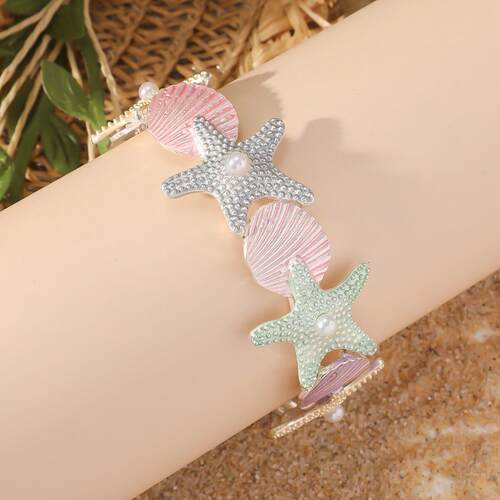 Holiday starfish sweet bracelet casual accessories女甜美手炼