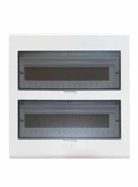 pz30配电箱盖板19路32/38回路布线强电磨砂面板开关C45防尘模数化