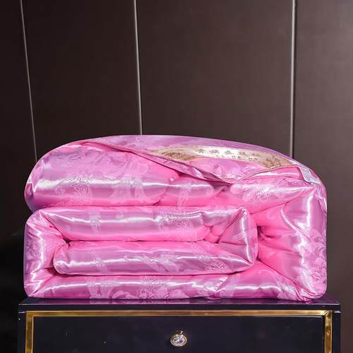 婚庆桑蚕丝被冬母被芯品空调春秋被子被夏结凉被0002婚大红公司礼