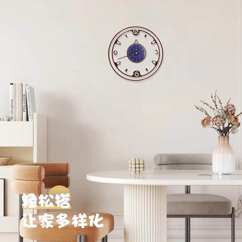 新款十二星座创意挂钟时尚现代家用客厅大气时钟静音挂墙简约钟表