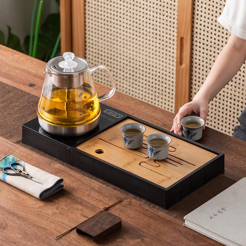 茶具茶盘套装一体全自动智能抽水家用2025新款轻奢现代高档烧水壶