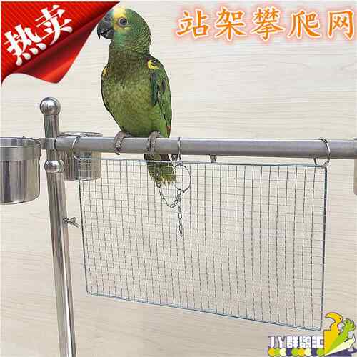 鹦鹉站架攀爬网 防掉架攀爬网 笼用吊网 防护网 云梯秋千