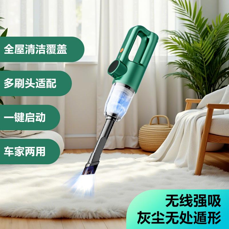 工厂直供车载吸尘器一体手持无线充电便携大功率汽车吹尘机跨境