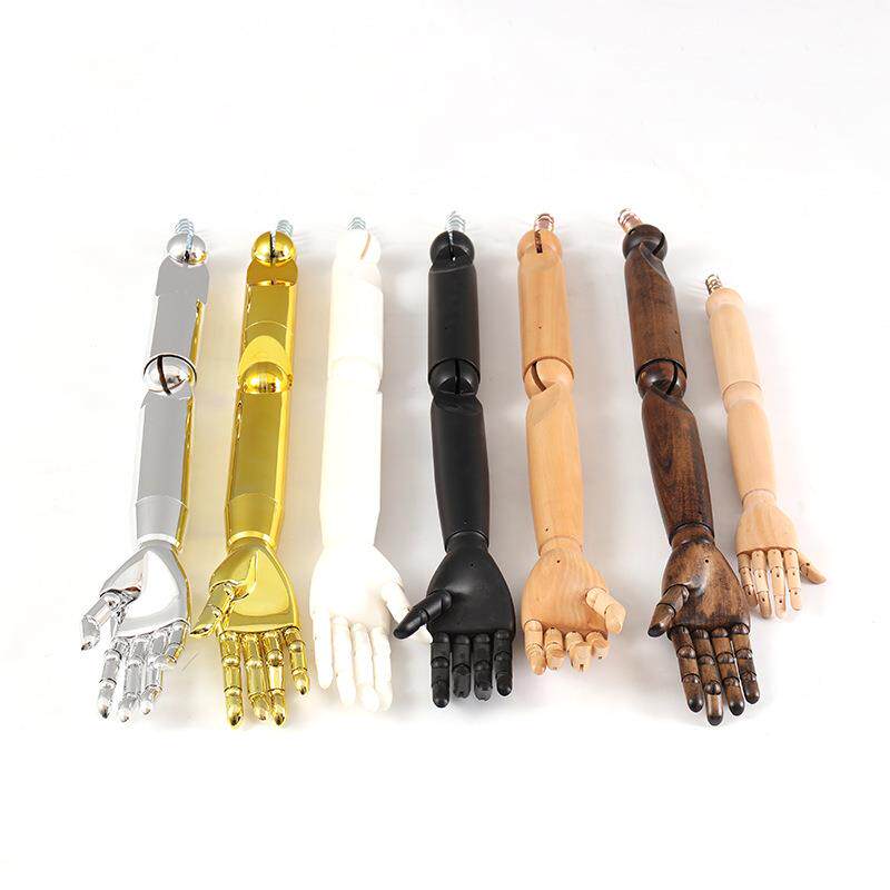 服装窗店模道具手臂配件男模特女模特儿童实木无品牌/塑料活手动