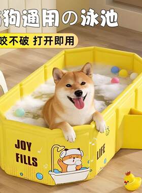 狗狗洗澡盆可折叠小型犬专用保温浴缸猫咪浴盆宠物泡澡桶家用泳池