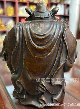 馗摆正件黄天师客厅店铺AL-65657办公室点铜斗浩然客厅书房钟铜像