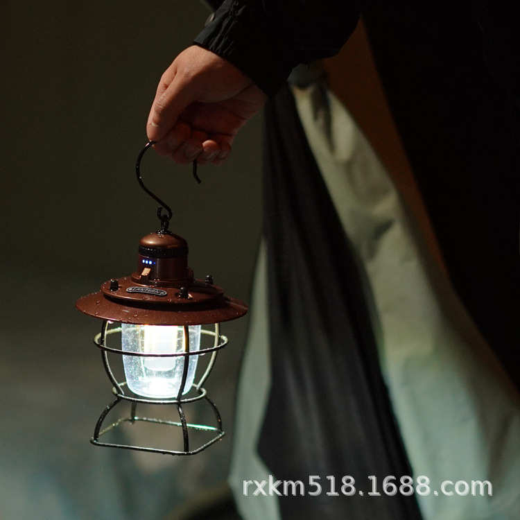 手帐篷马灯外带应急野营灯提灯灯便携挂钩灯新款led露营灯户