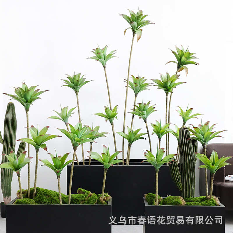 仿真绿植睡莲大型北欧仿生植物盆栽室内落地客厅橱窗装饰假树造景