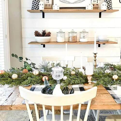 6.2FTArtificial Norfolk Pine Garlands Real Touch Christmas C