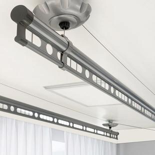 晾衣衣架铝杆子衣凉架手摇升降晾衣服无配件杆子双杆阳晒台室内架