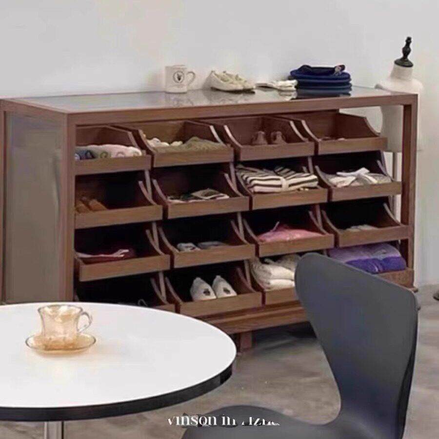 服装店中岛柜展示柜童装店中岛台流水台覆古鞋柜边柜饰品柜展示柜