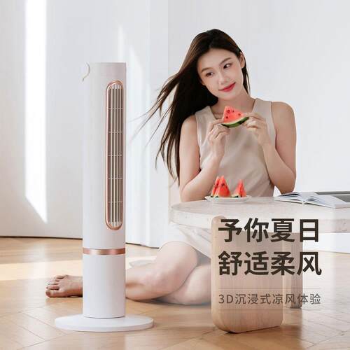 格先者家用无叶塔扇静音定时立式落地扇摇头循环扇遥控充电风扇