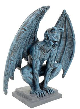 新款直销哥特式恶魔天使摆件树脂工艺品花园家居客厅装饰天使雕像