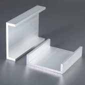 槽铝130 8铝合金槽铝工业氧化铝内径114mm铝槽钢C型铝厂商批发